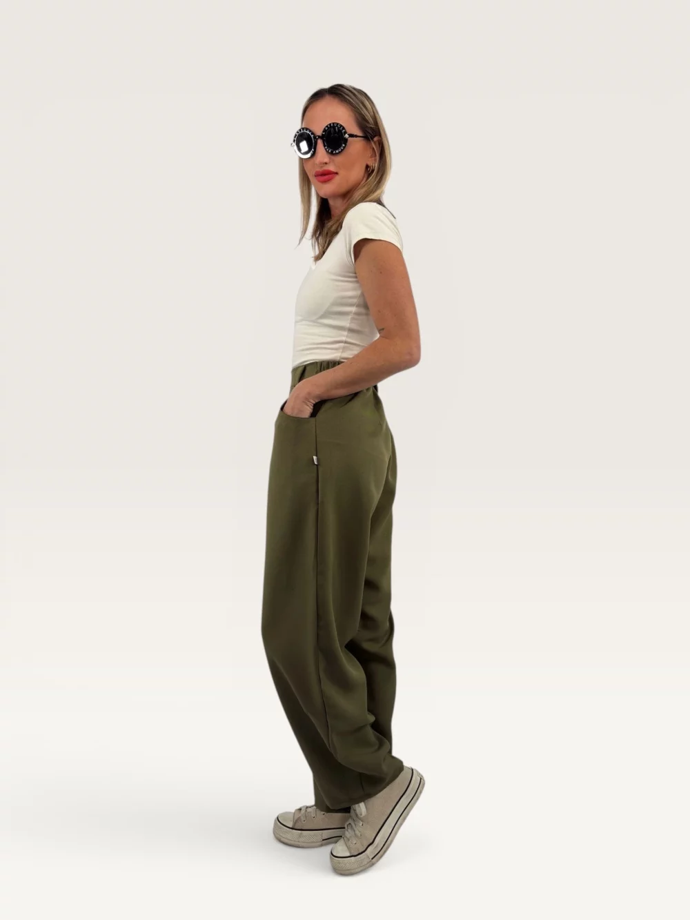 Kalhoty "BAGGY" khaki
