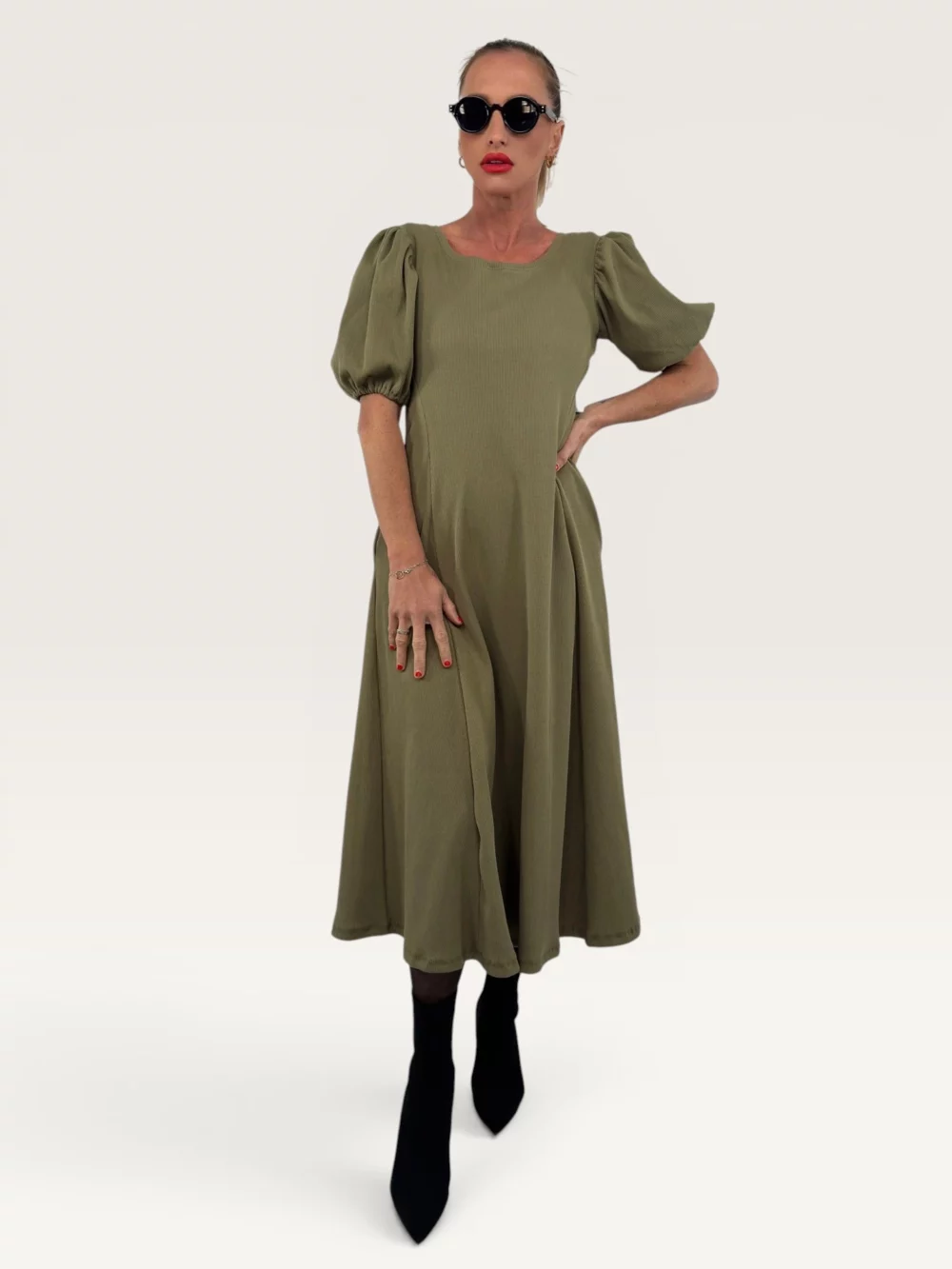 Šaty "MISSY BALLON" khaki