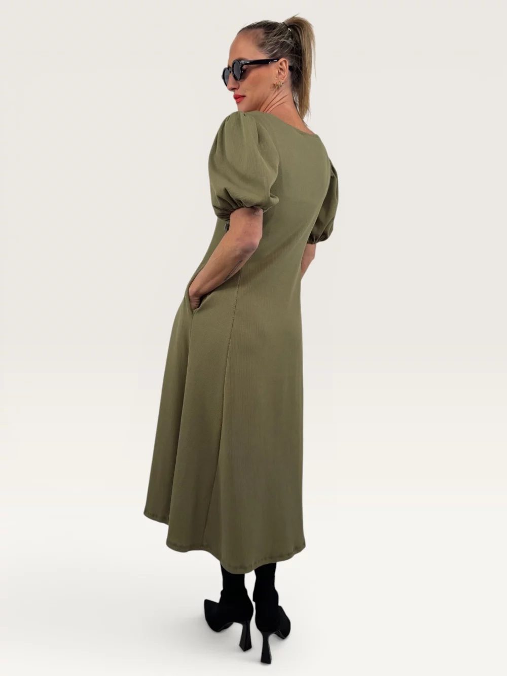 Šaty "MISSY BALLON" khaki