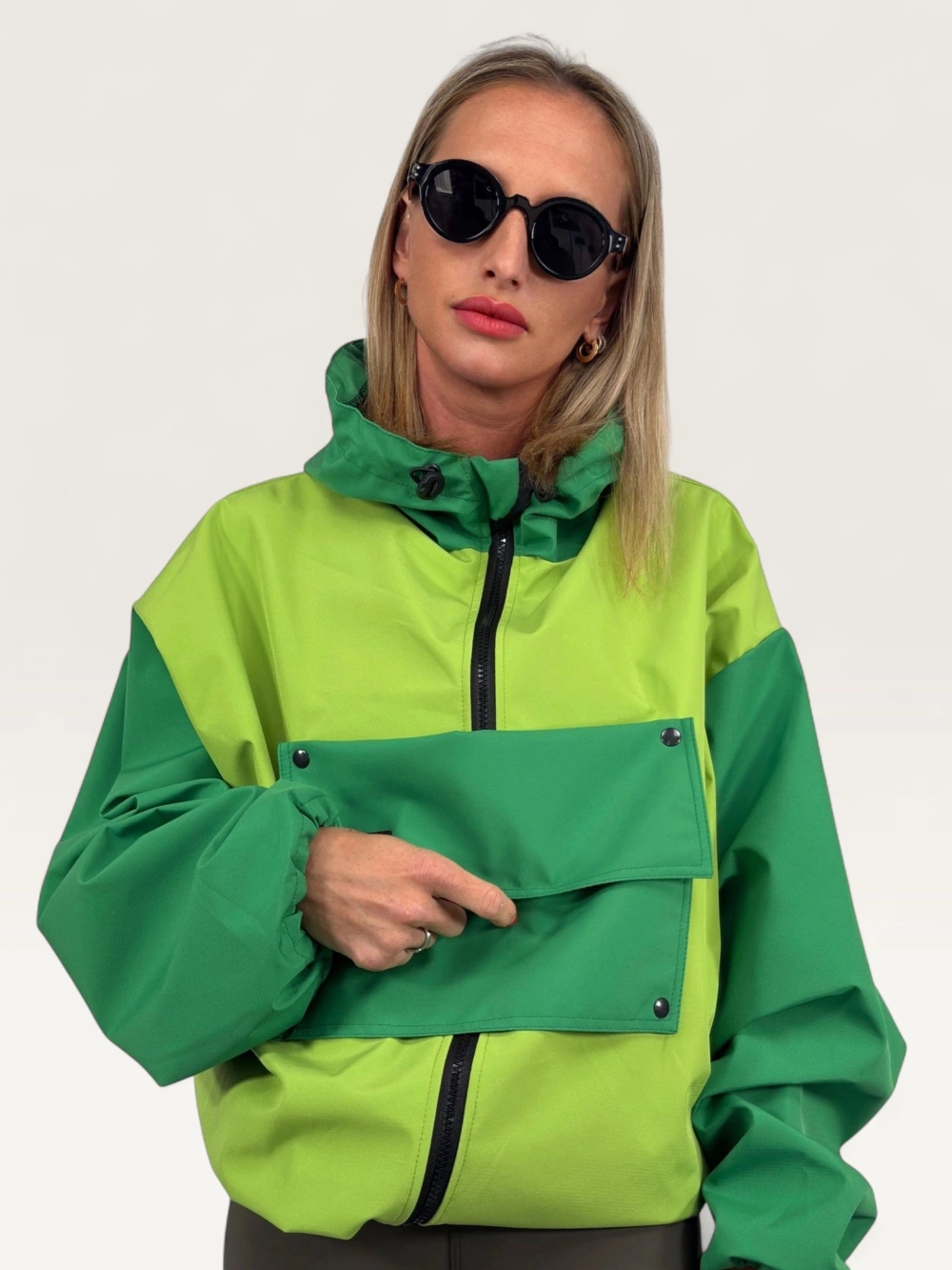 Dámská bunda "SKIPPY ZIPP LIGHT" hráškovo-zelená
