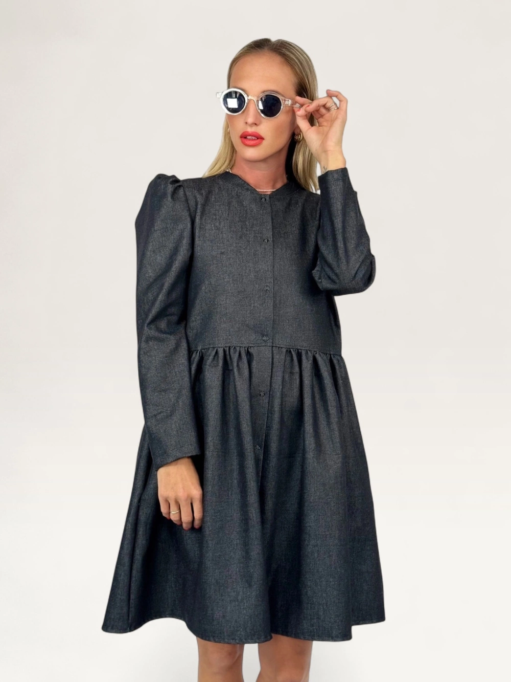 Šaty "AMALIE" černé denim