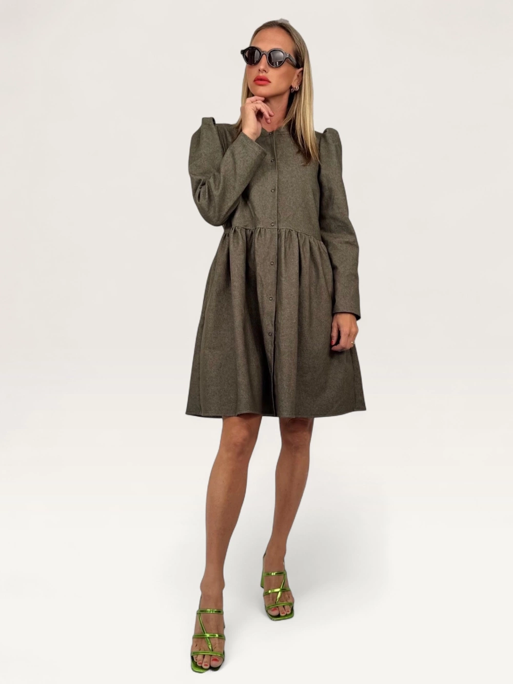 Šaty "AMALIE" khaki denim
