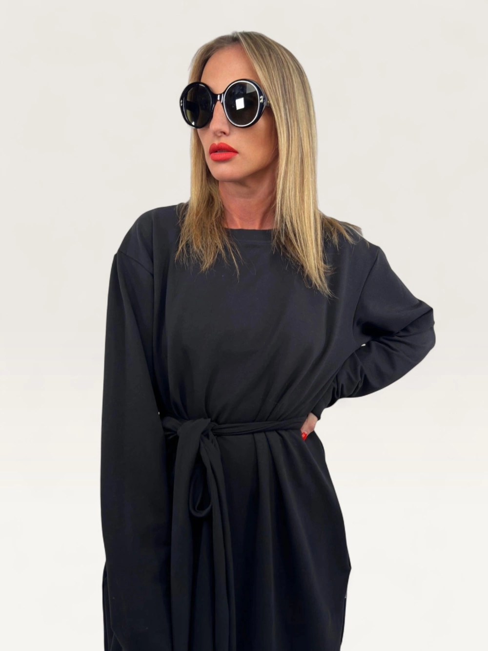 Šaty "NEON LONG" černé 01