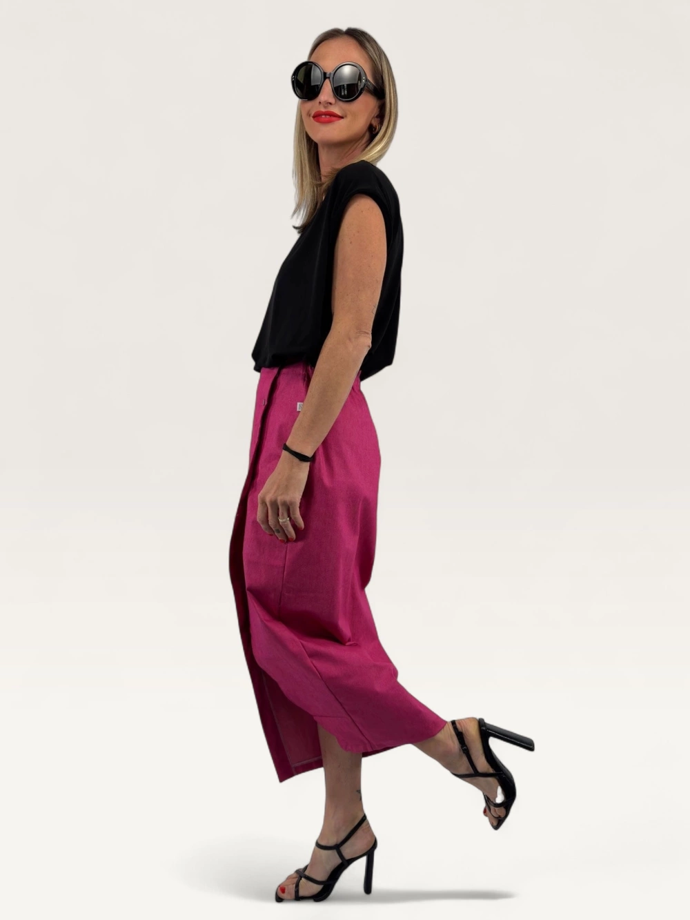 Zavinovací sukně "LONNA" magenta
